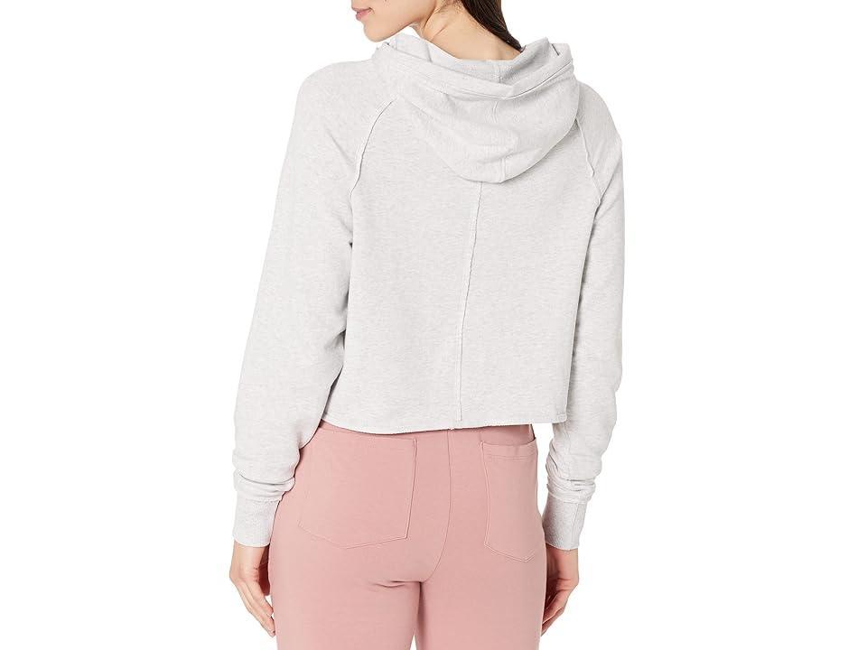 tasc Performance Varsity French Terry Crop Hoodie (Light Heather ) Women's Clothing Product Image