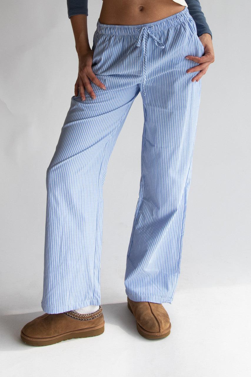 Striped Drawstring Pants Product Image