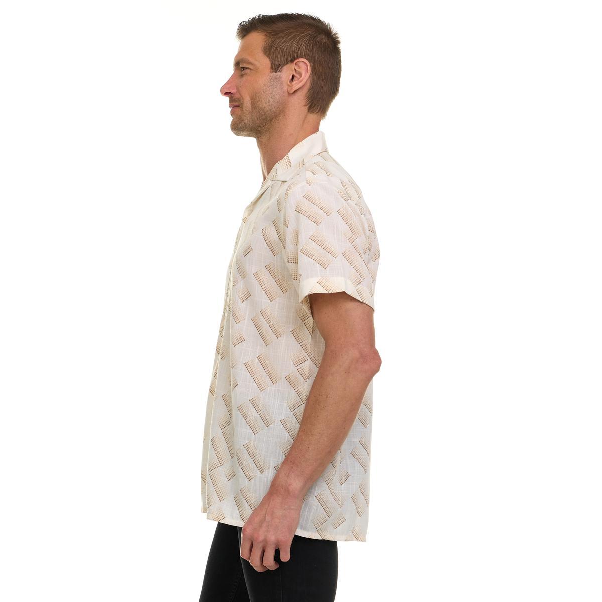 Canada Weather Gear Men’s Short Sleeve Linen-Look Resort Shirt Product Image