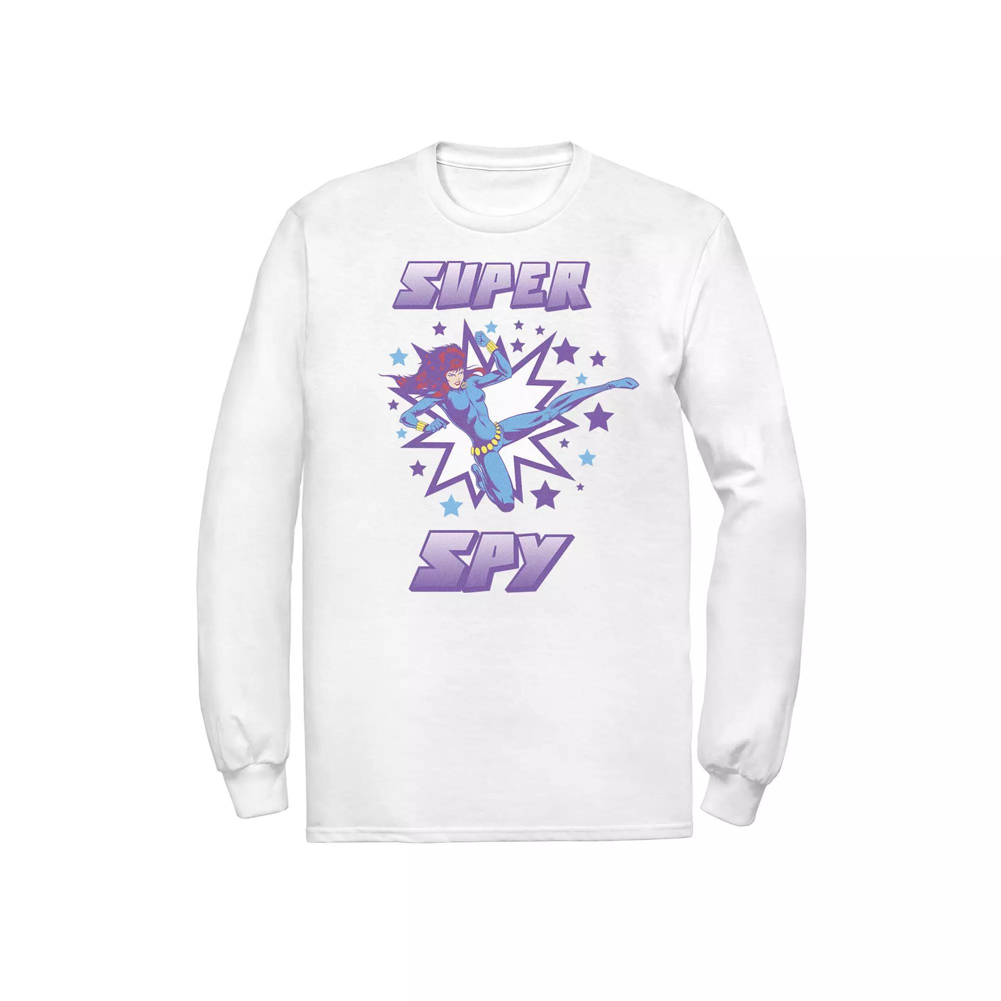 Men's Marvel Black Widow Retro Super Spy Tee,  Product Image