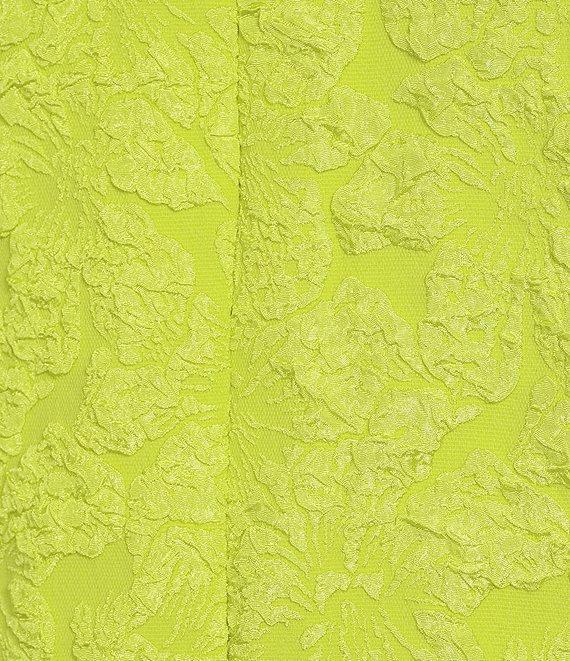 Slim Factor by Investments 3/4 Sleeve Open Front Jacquard Jacket Product Image