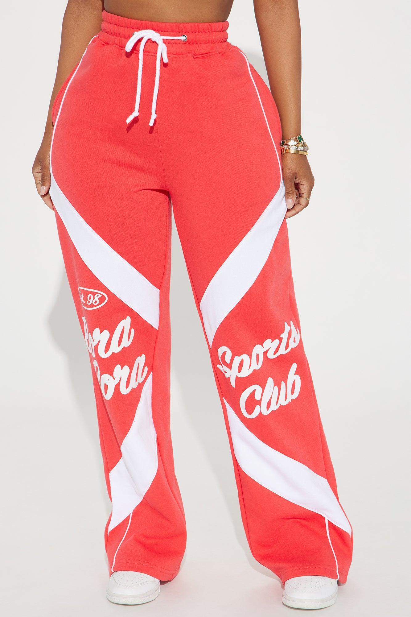 Bora Bora Sports Club Sweatpants - Red Product Image