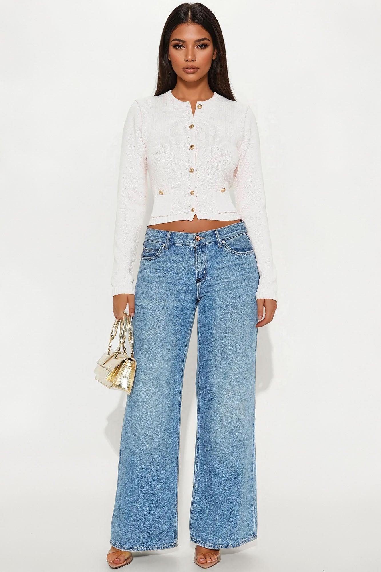 Professionally Chic Cardigan Sweater - Pink Product Image