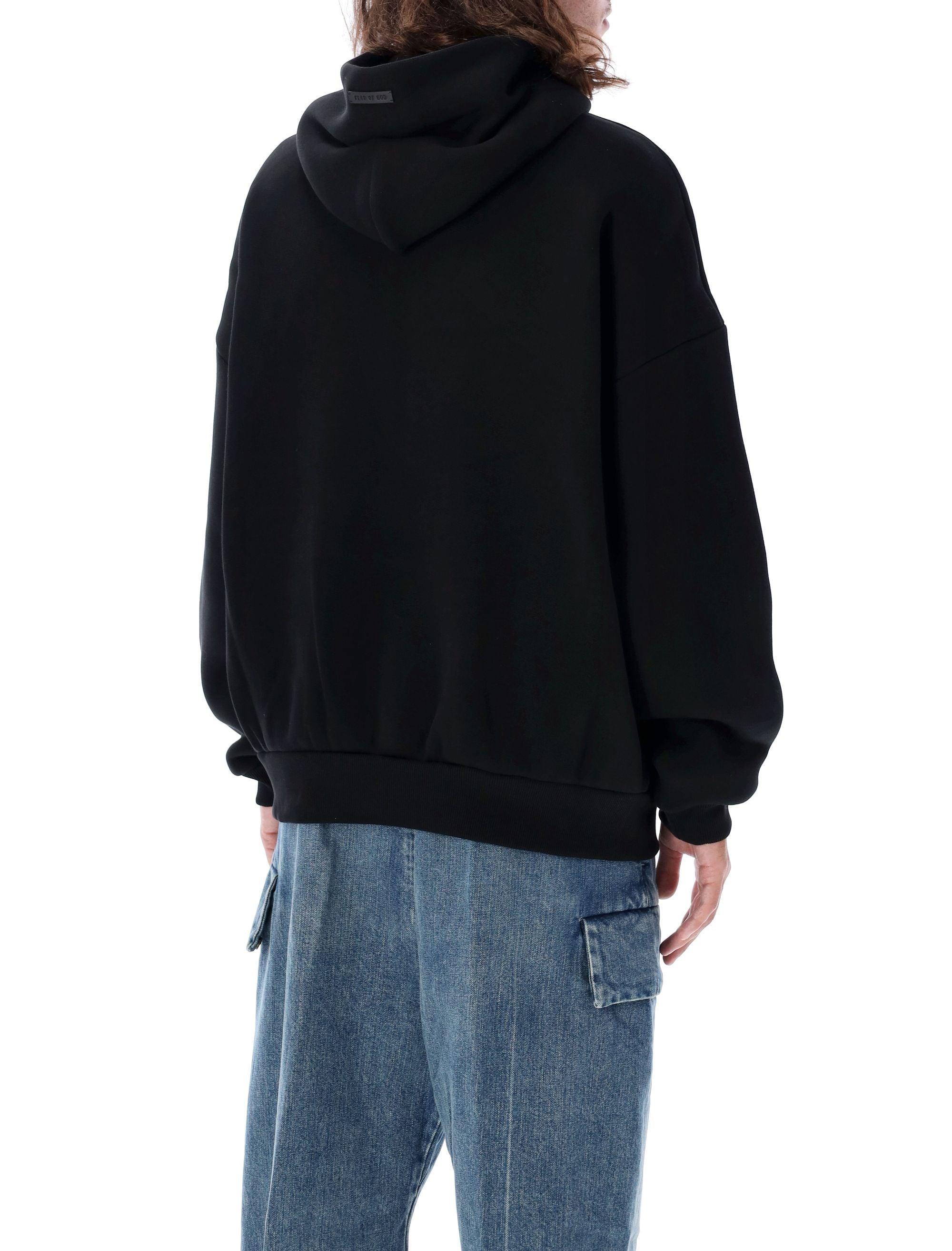 FEAR OF GOD Black Patch Hoodie Product Image