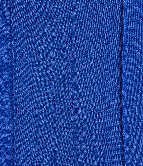 John Mark Wire Collar Split V-Neck 3/4 Sleeve Pintuck Detail Top Product Image