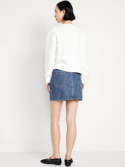 Mid-Rise Utility Mini Skirt Product Image