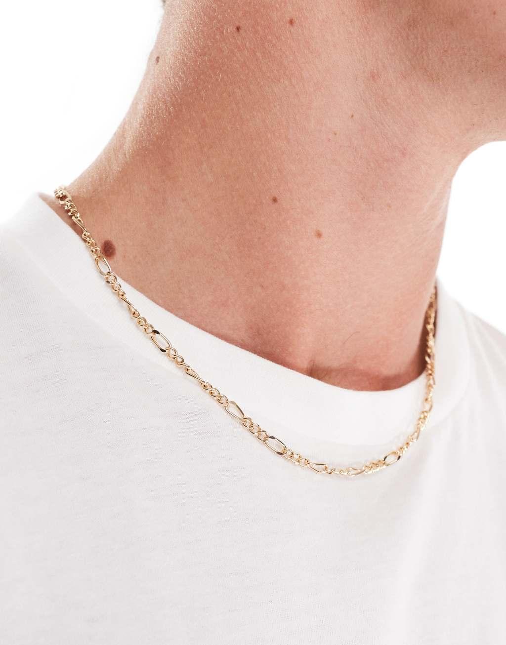 Icon Brand gallery chain necklace in gold Product Image