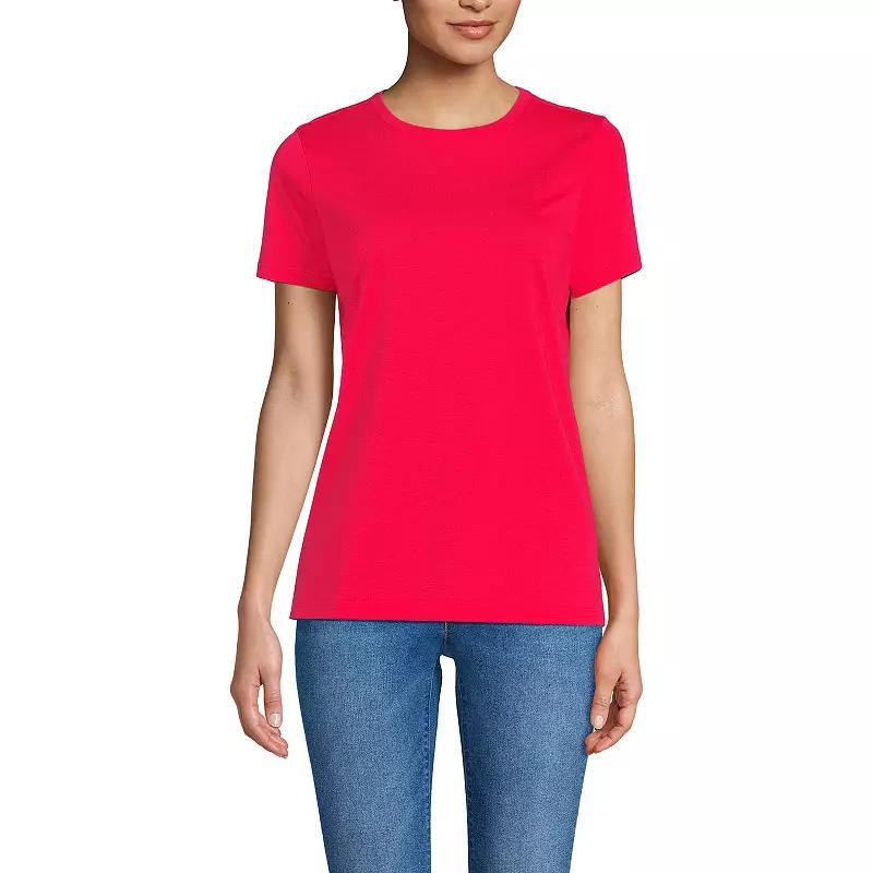 Women's Lands' End Relaxed-Fit Supima Cotton Crewneck Tee,  Product Image