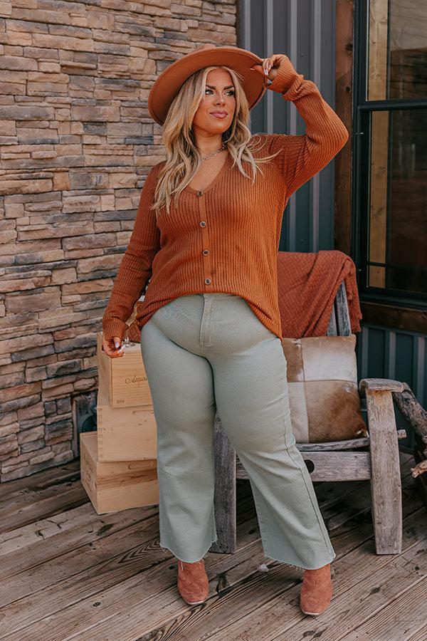 Brown Sugar Smiles Ribbed Top Curves Product Image