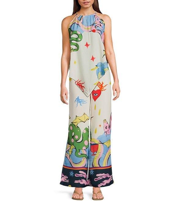 Evolutionary Coordinating Print Texture Pants Product Image