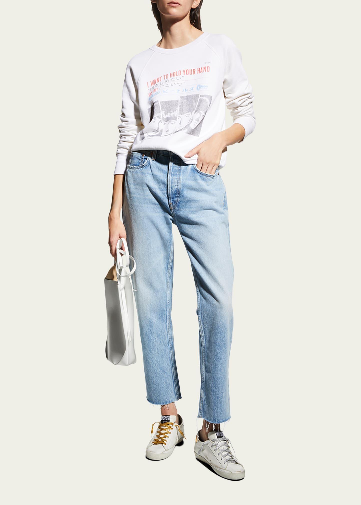 Womens High-Rise Straight-Fit Jeans Product Image