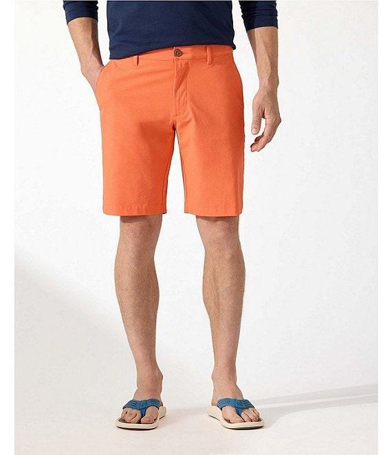Tommy Bahama IslandZone Chip Shot Flat Front Stretch 10#double; Inseam Shorts Product Image