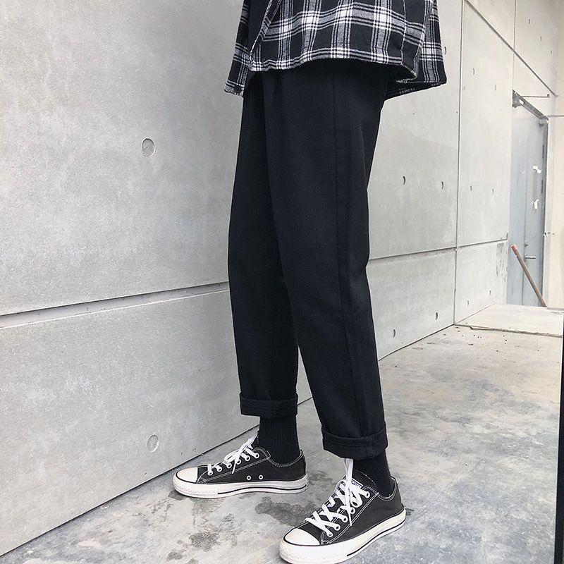 Cropped Straight Leg Pants Product Image