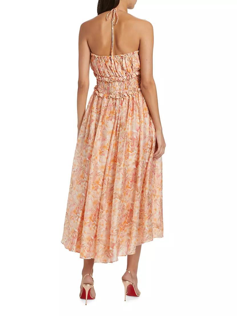 Malese Floral Shirred Midi-Dress Product Image