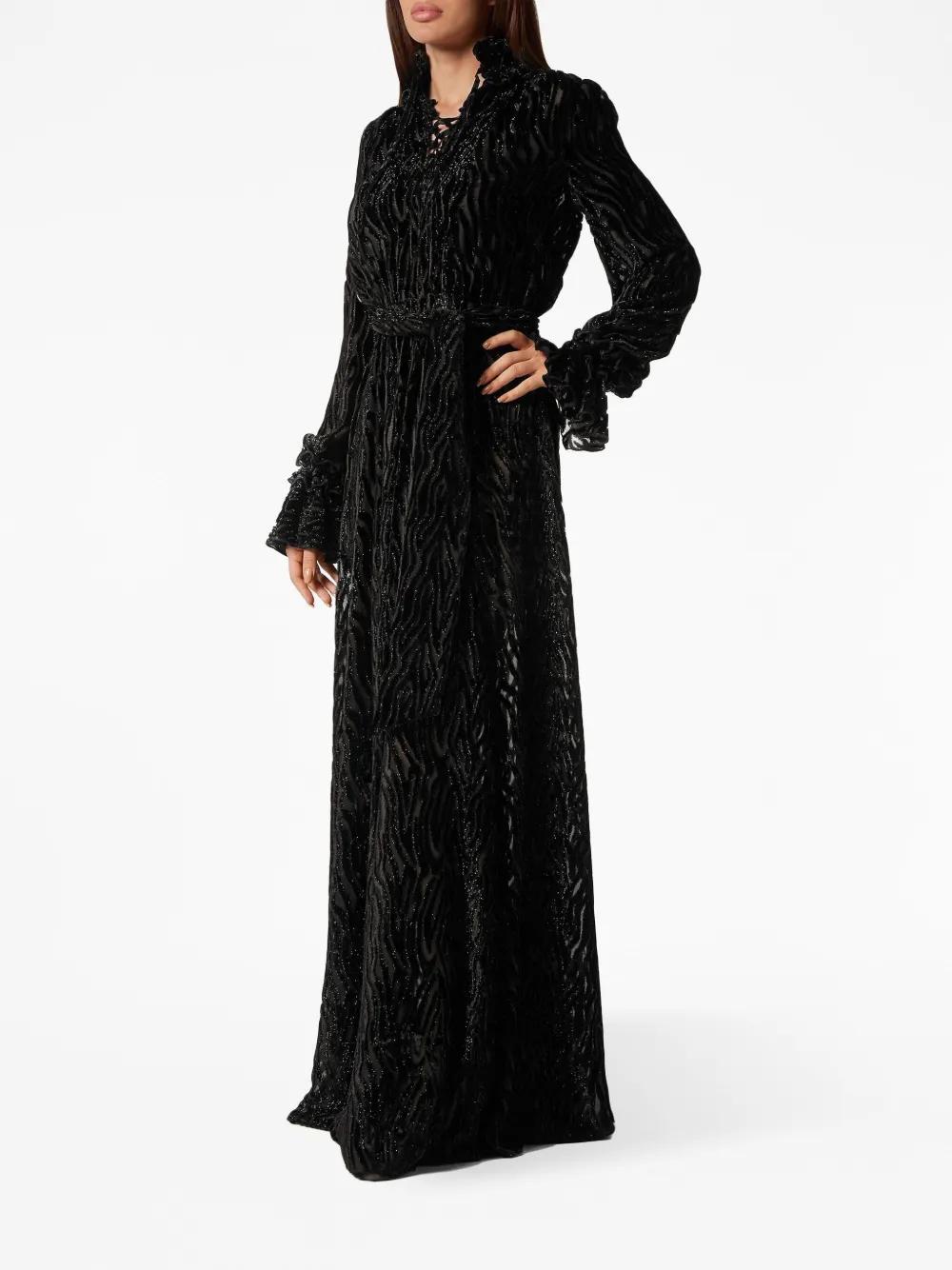 Chiffon Gipsy devoré-effect dress Product Image