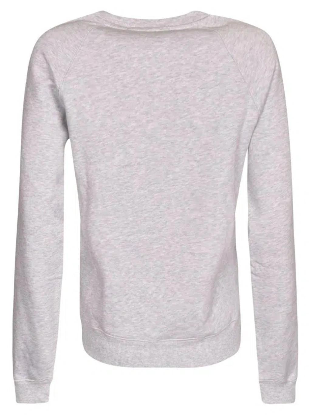 MSGM Logo Printed Crewneck Sweatshirt In Grigio Melange Product Image