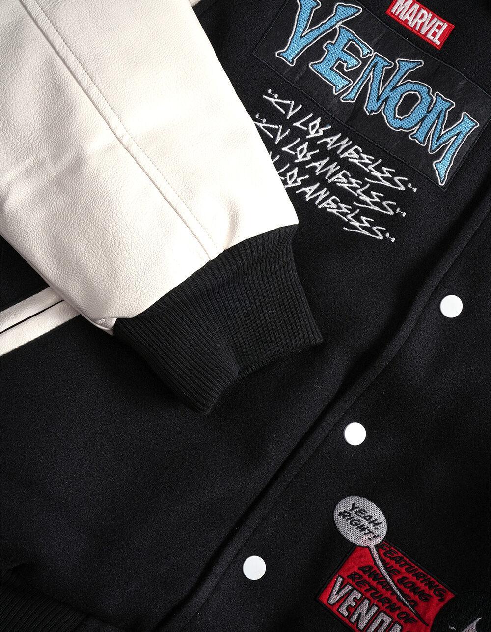 CVLA x Venom Breakout Mens Varsity Jacket - BLK/WHT Product Image