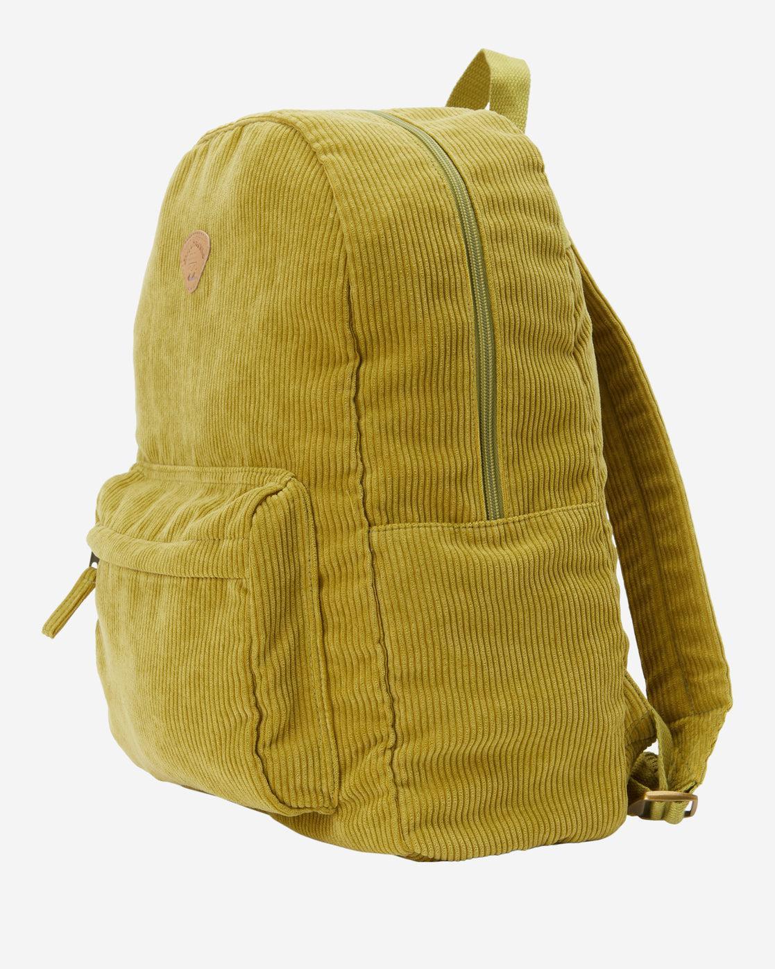 Schools Out Corduroy Backpack - Green Eyes Female Product Image