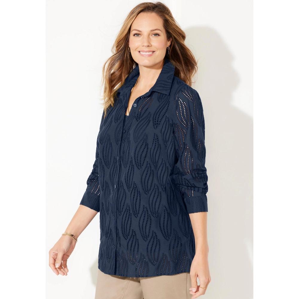 Woman Within Women's Plus Size 7-Day Layered 2-In-1 Tunic Product Image