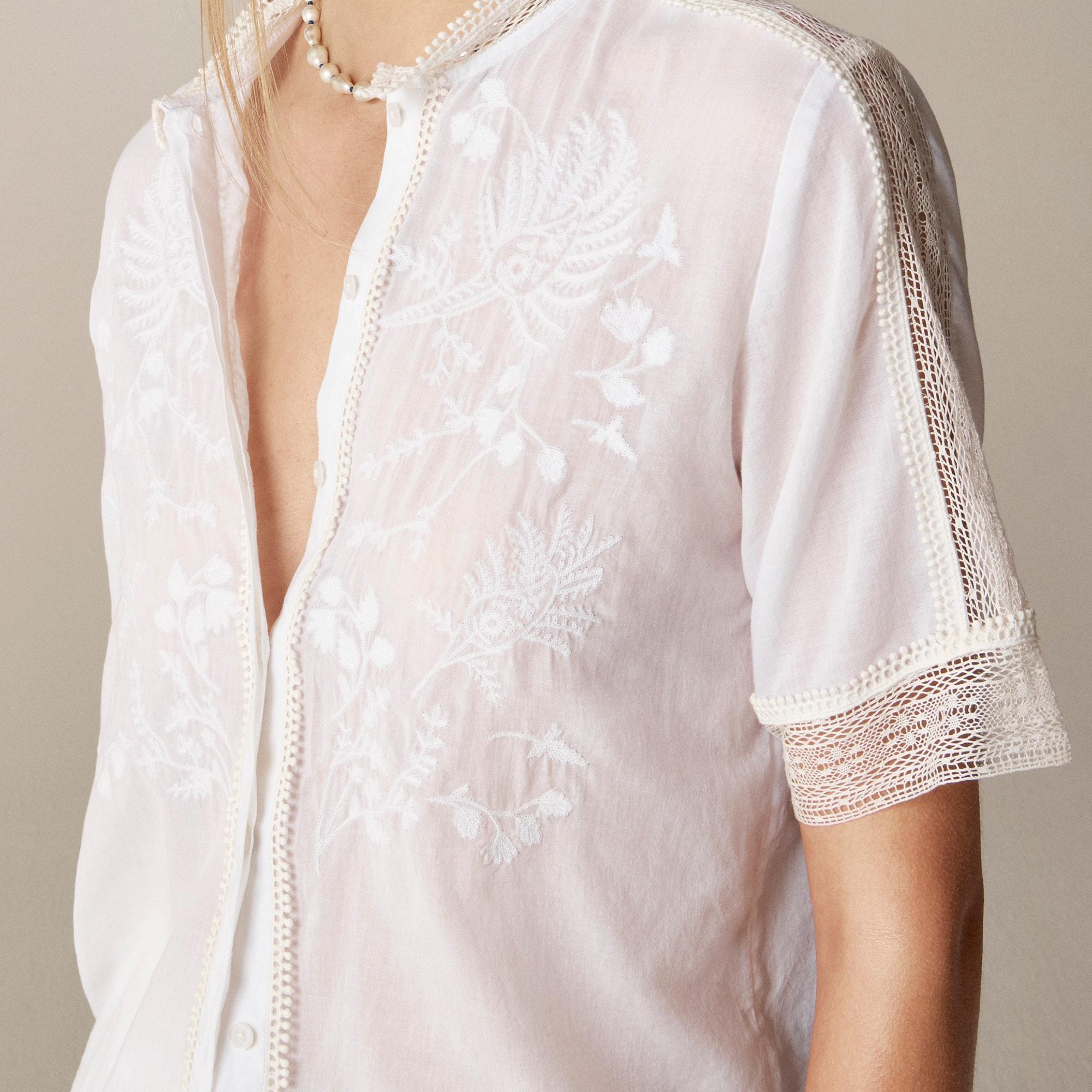 Open-back halter top in sunset rose block print Product Image