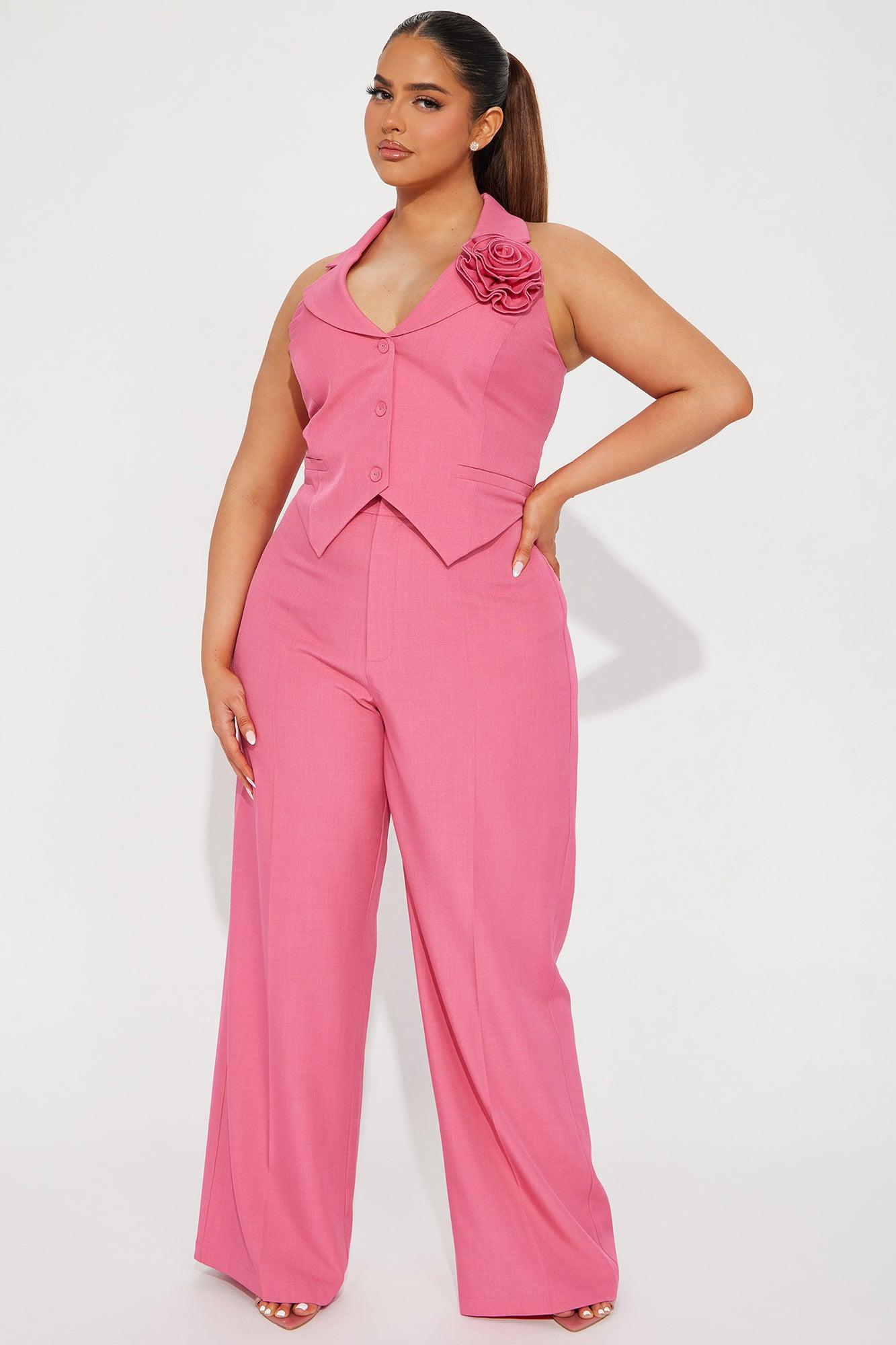 Elle Pant Set - Pink Product Image