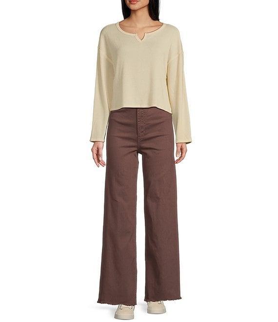 Billabong Free Fall High Rise Wide Leg Pants Product Image