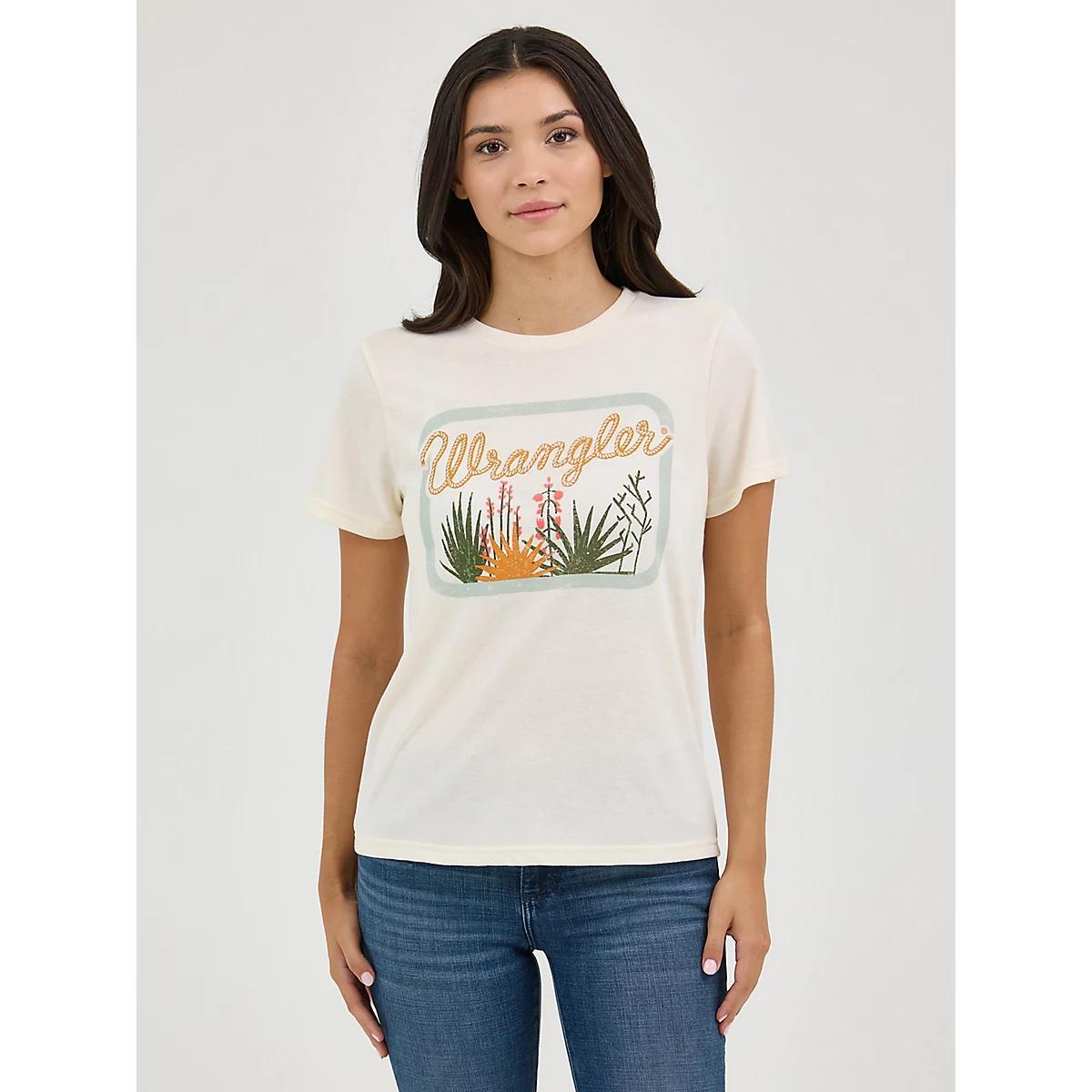 Women's Wrangler Southwestern Graphic Regular Fit Tee in Bruschetta Product Image