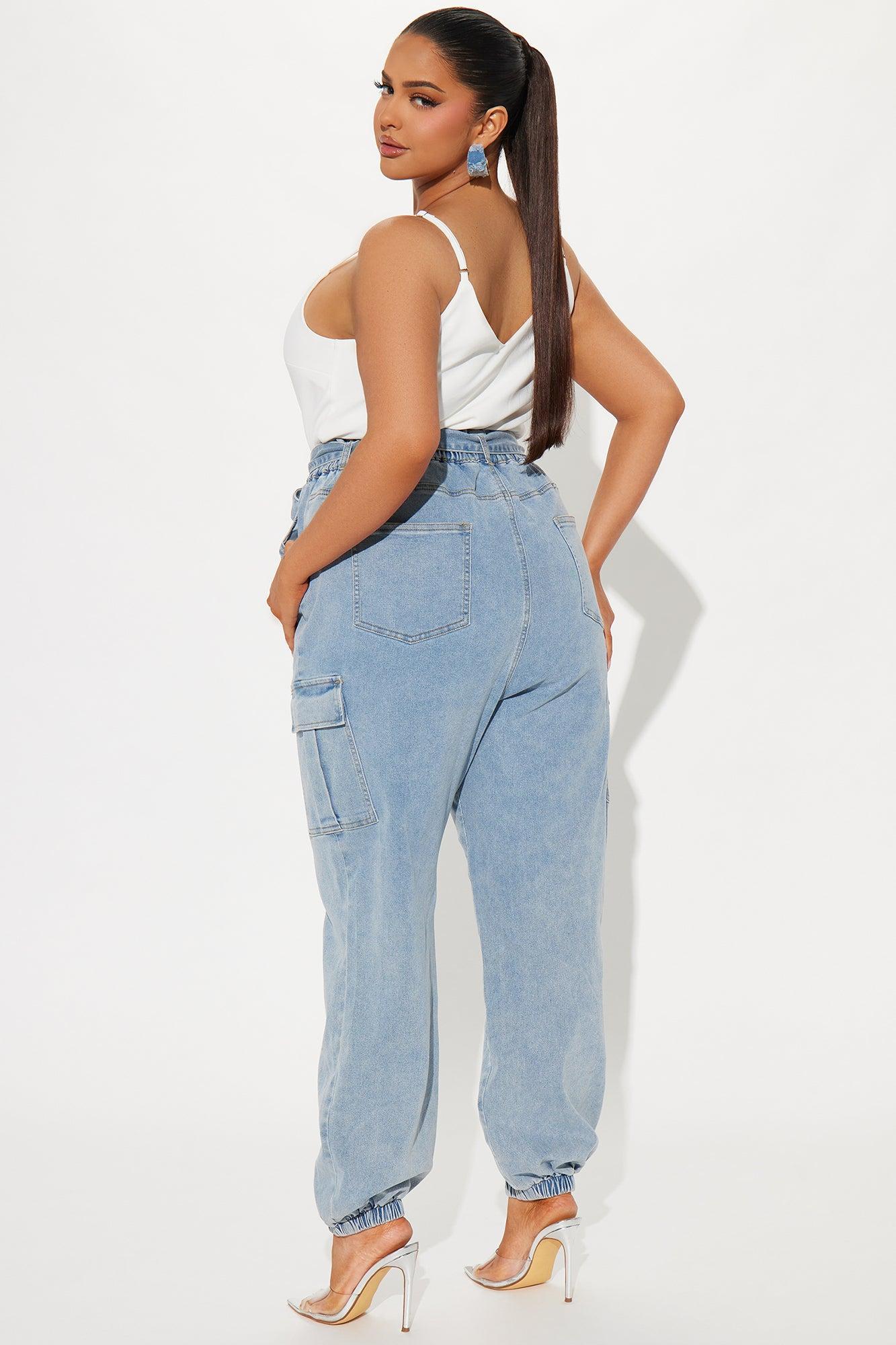 In Her Element Jumpsuit - Light Wash Product Image