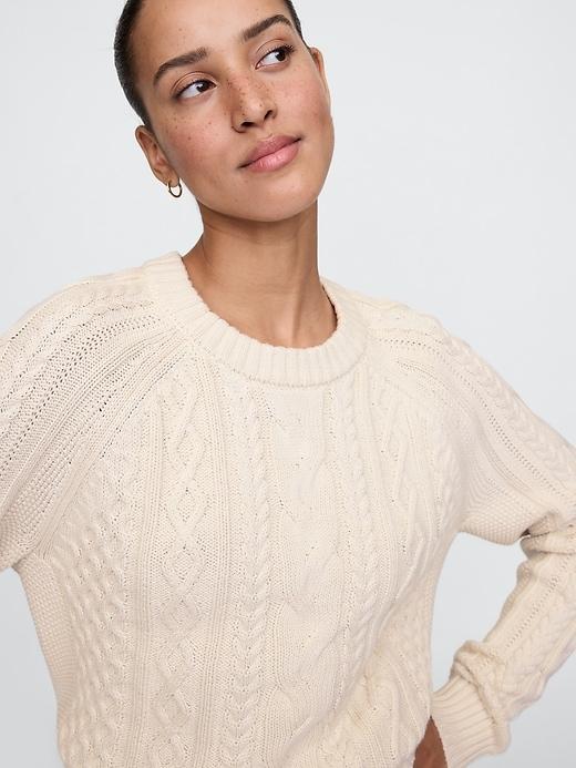 Classic Cable-Knit Sweater Product Image