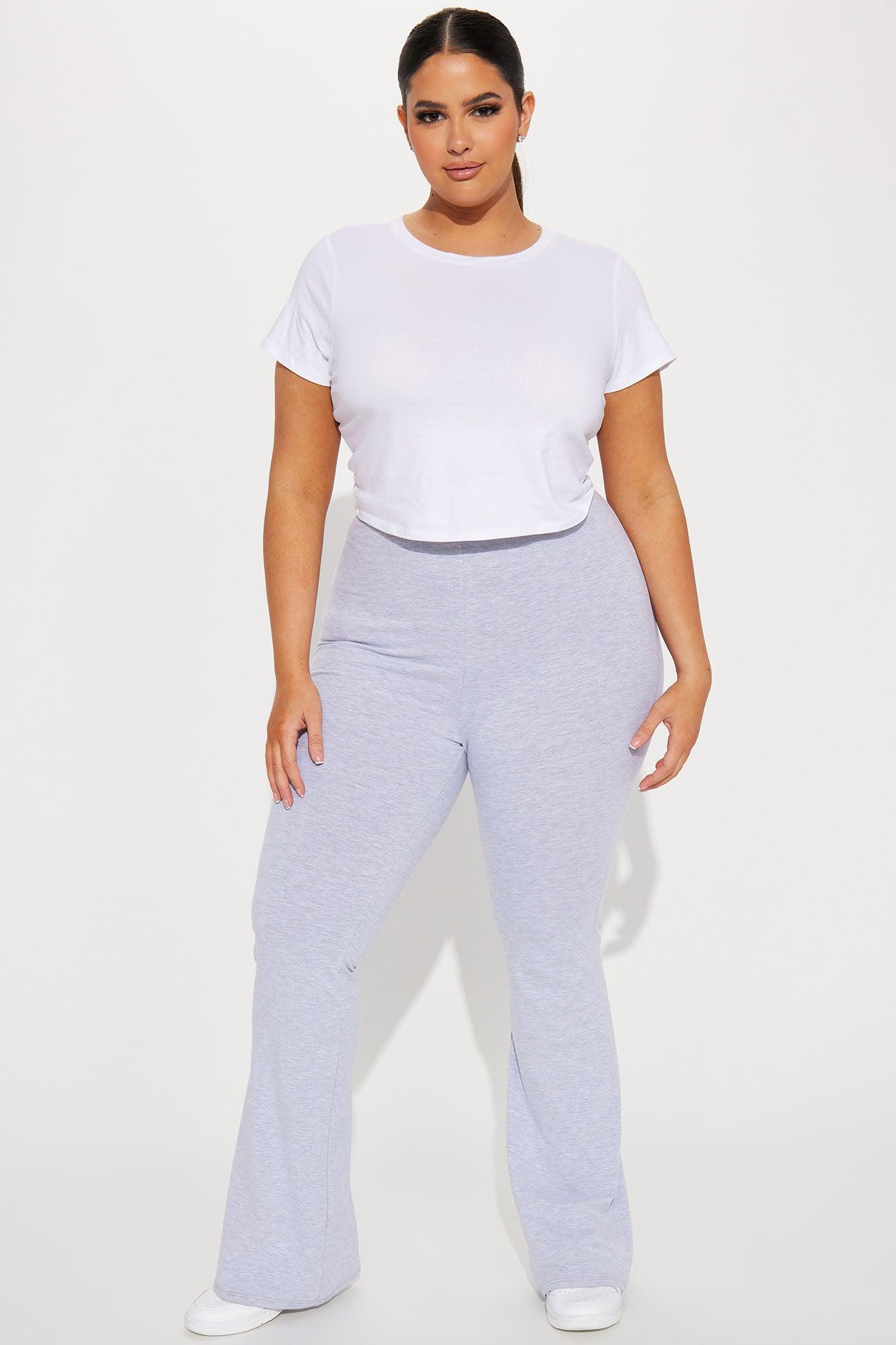 Adriana Flare Pant - Heather Grey Product Image