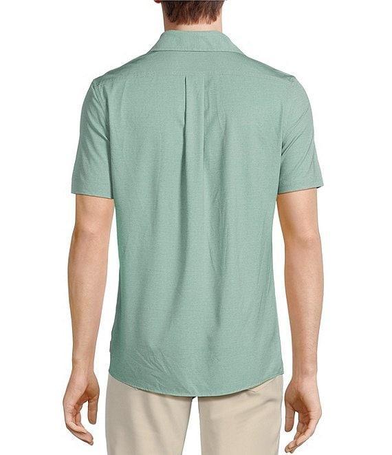 Rowm Big & Tall Performance Rec + Relax Short Sleeve Solid Textured Shirt Product Image