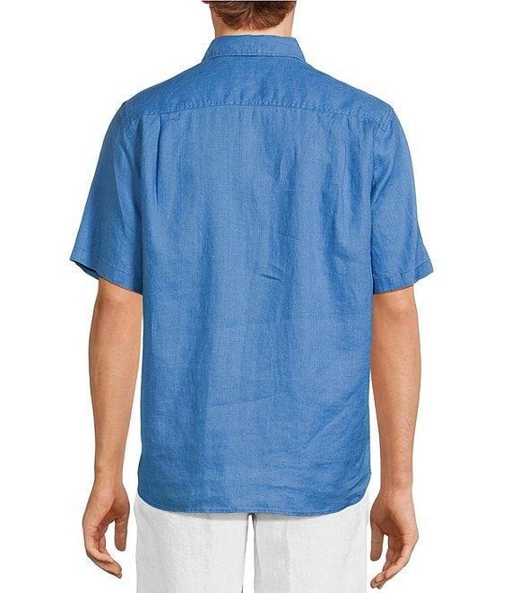 Caribbean Big & Tall Linen Short Sleeve Woven Shirt Product Image