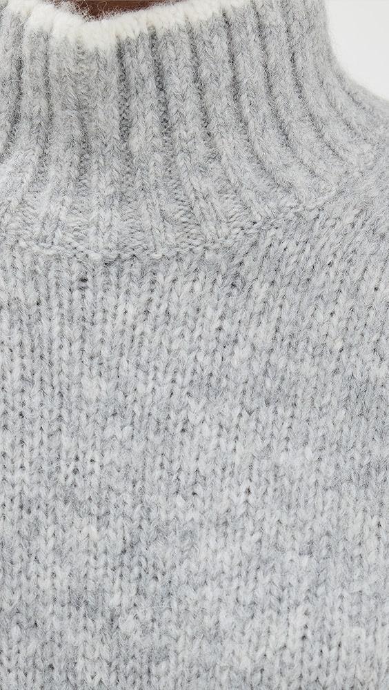 Madewell Fluffy Wool Balham Hi Low Turtle | Shopbop Product Image