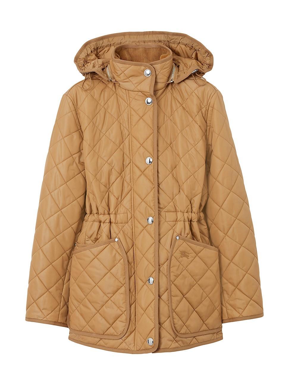 Womens Roxbugh Quilted Hooded Jacket Product Image