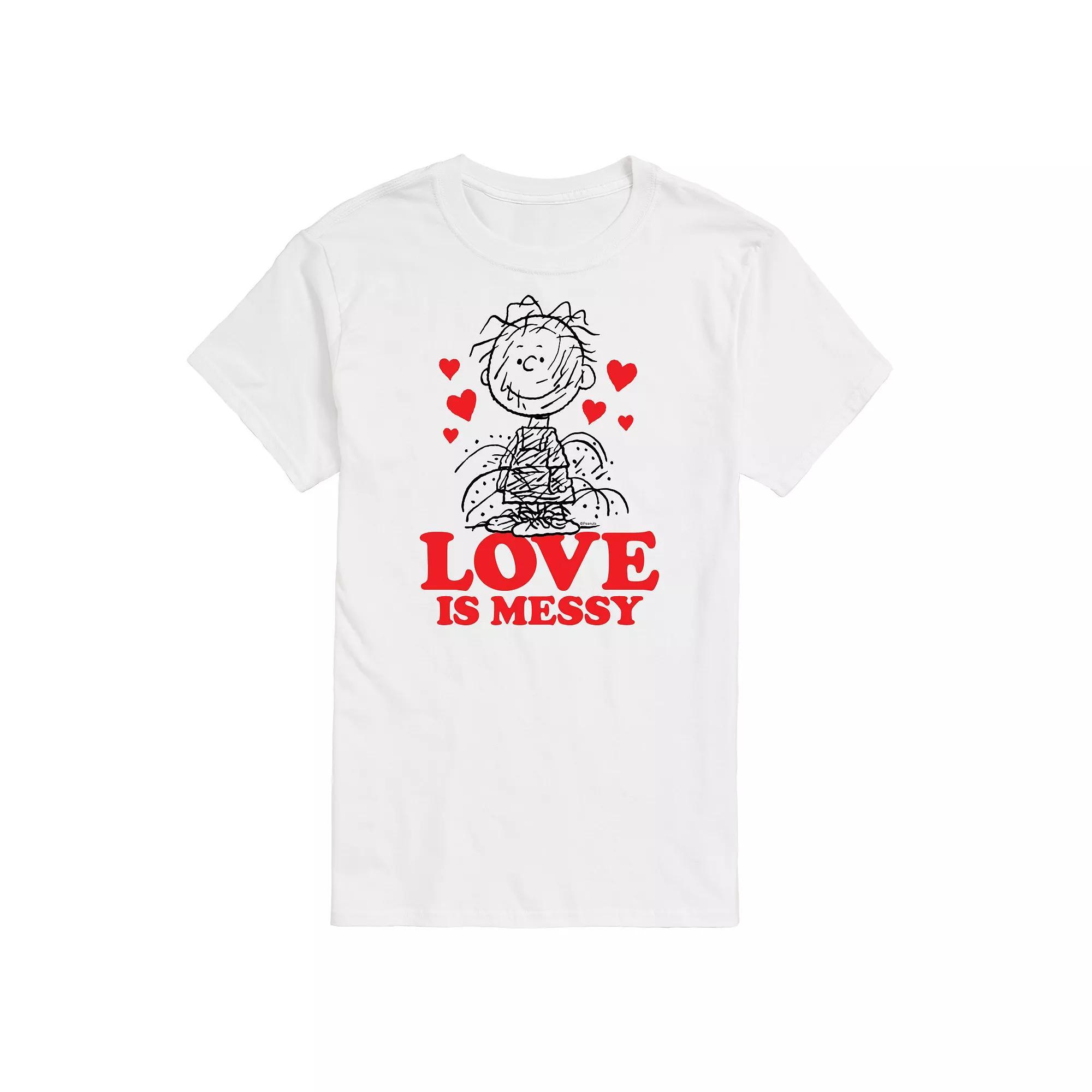 Big & Tall Peanuts Pigpen Love Messy Tee, Men's, Size: XL Tall, White Product Image