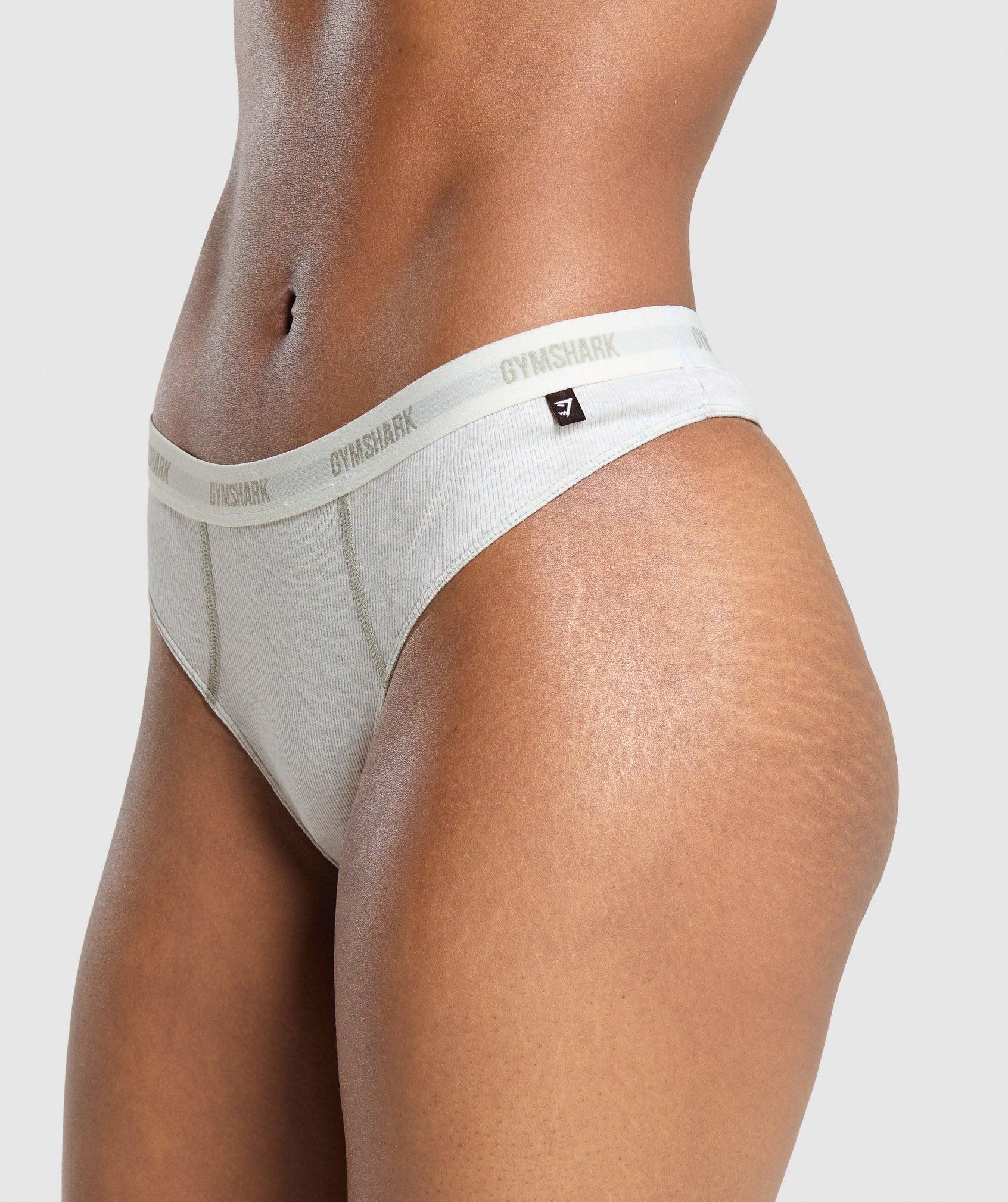 Rib High Rise Thong Product Image