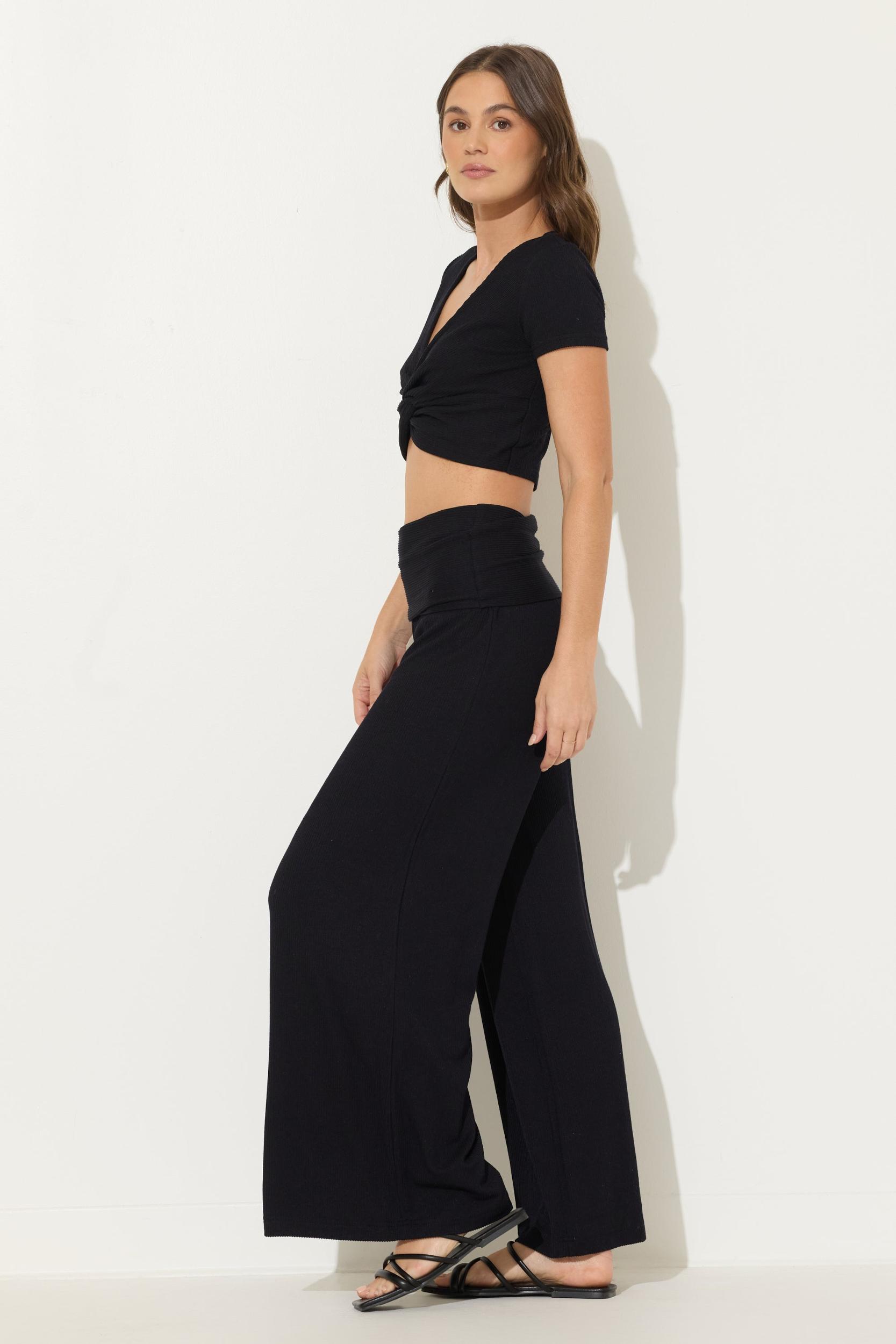 Rib Knit Flare Pant Product Image