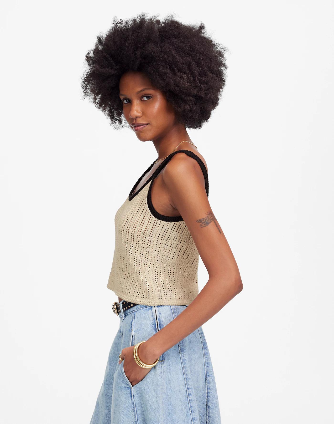 Open-Stitch Sweater Tank Product Image