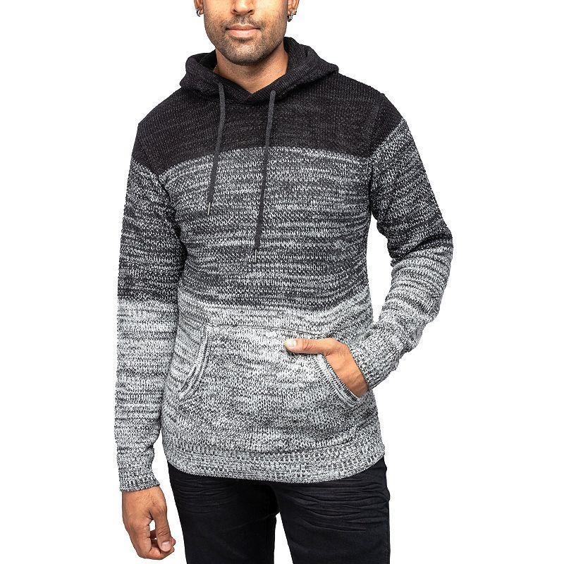 Men's Xray Regular-Fit Colorblock Pullover Hooded Sweater, Size: Small, White Product Image