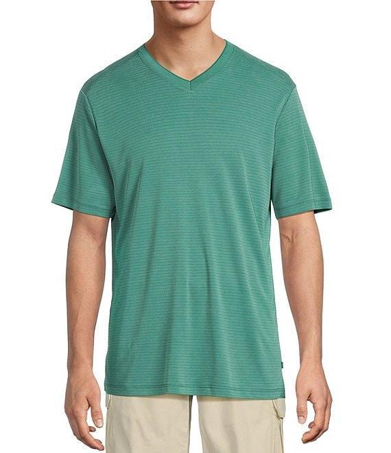 Tommy Bahama Bay Stripe V-Neck Short Sleeve T-Shirt Product Image