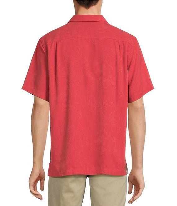 Tommy Bahama Solid Tropic Isle Short Sleeve Camp Collar Woven Shirt Product Image
