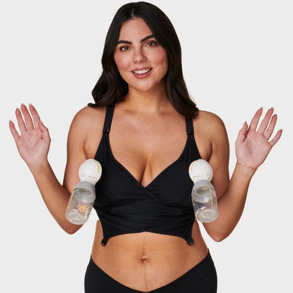 Bravado! Designs Womens Original Full Cup Pumping and Nursing Bra - Black L Product Image