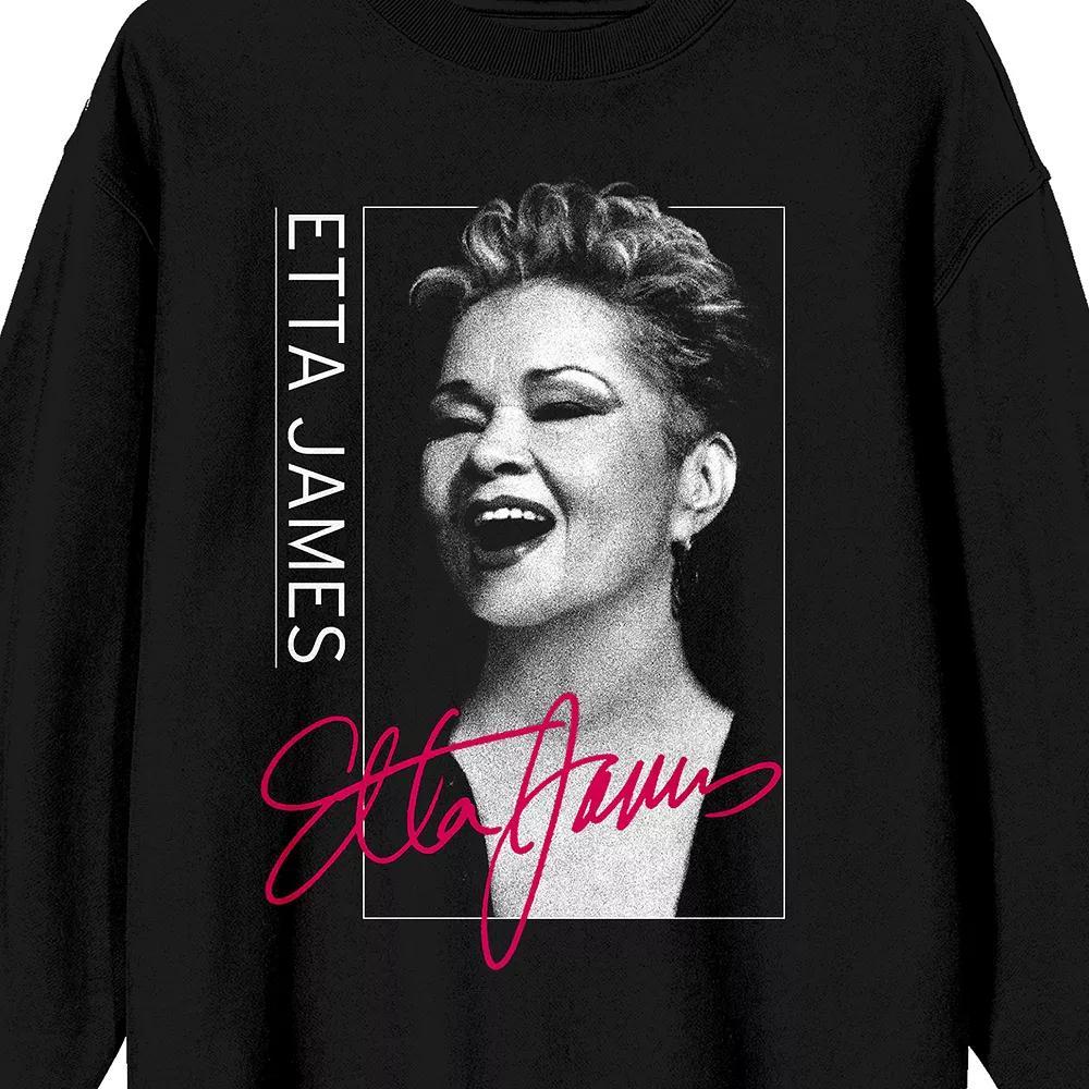 Mens Etta James Portrait and Autograph Long Sleeve Graphic Tee Product Image