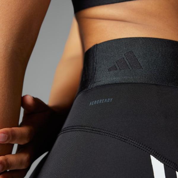 adidas Hyperglam 3-Inch Leggings Core Black M Womens Product Image