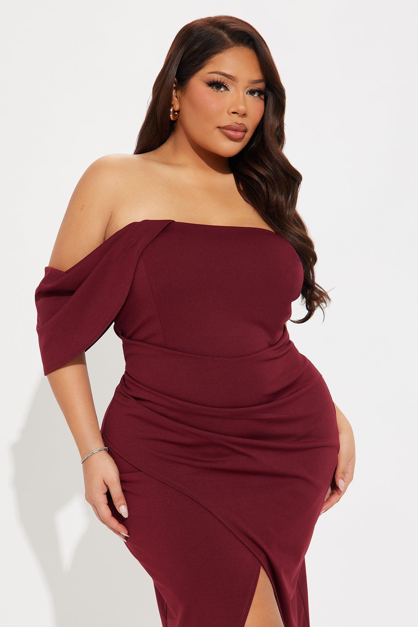 Camilla Midi Dress - Wine Product Image
