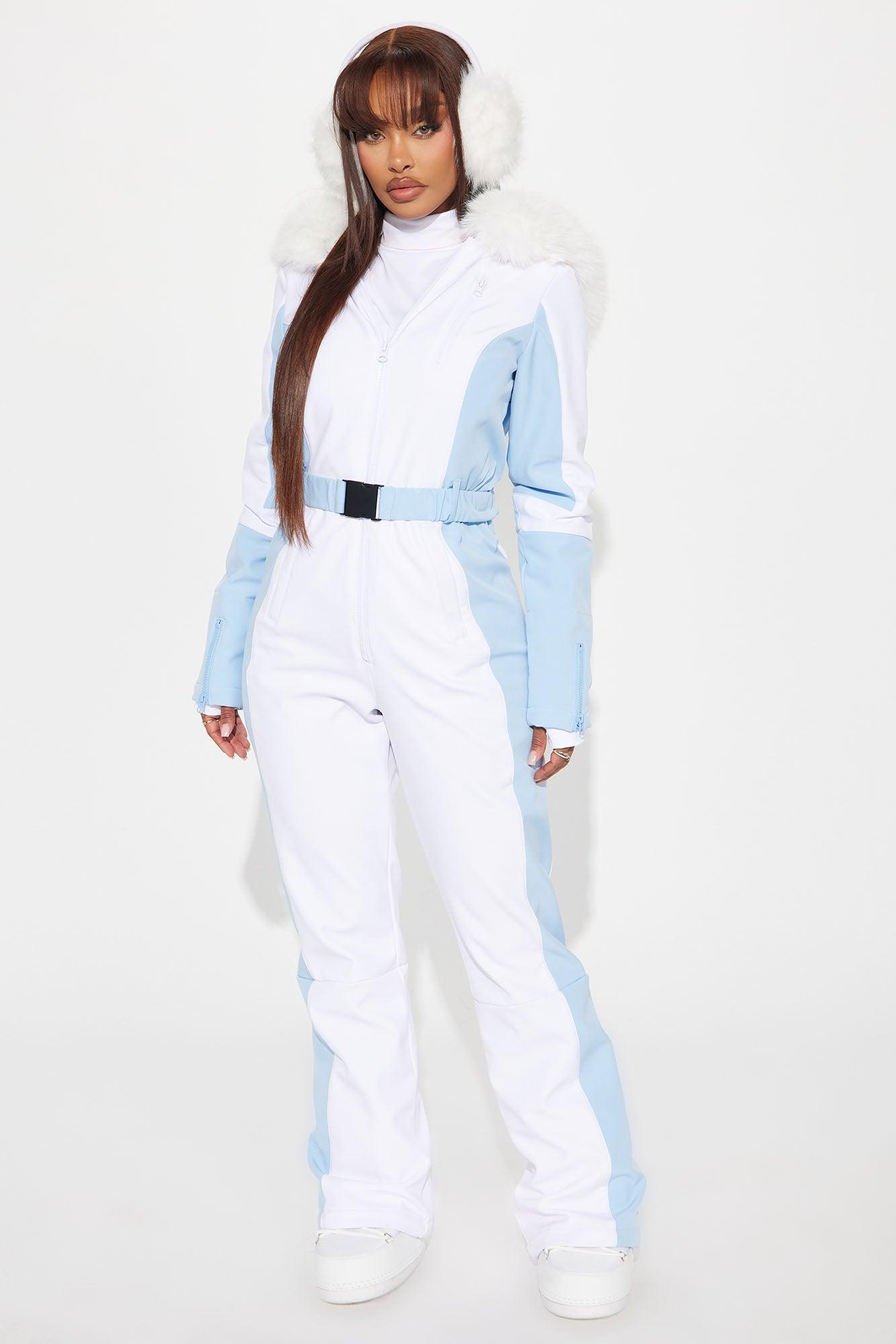 Blanket Of Snow Ski Jumpsuit - Light Blue Product Image