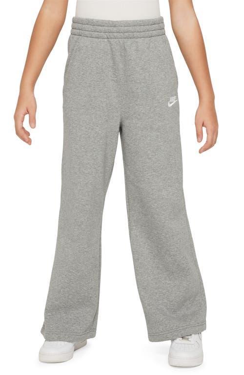 Unisex Nike Sportswear Club Fleece Girls Wide-Leg Pants | FZ6774-063 Product Image