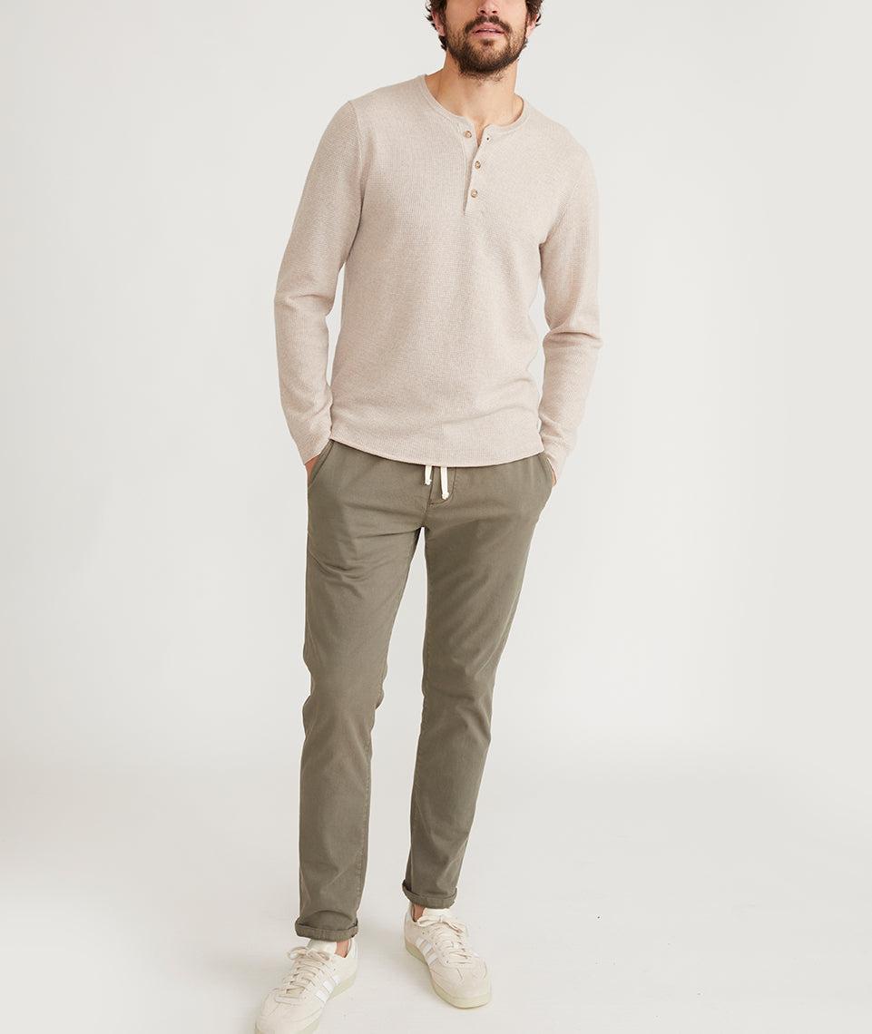 Merino Blend Sweater Henley Product Image