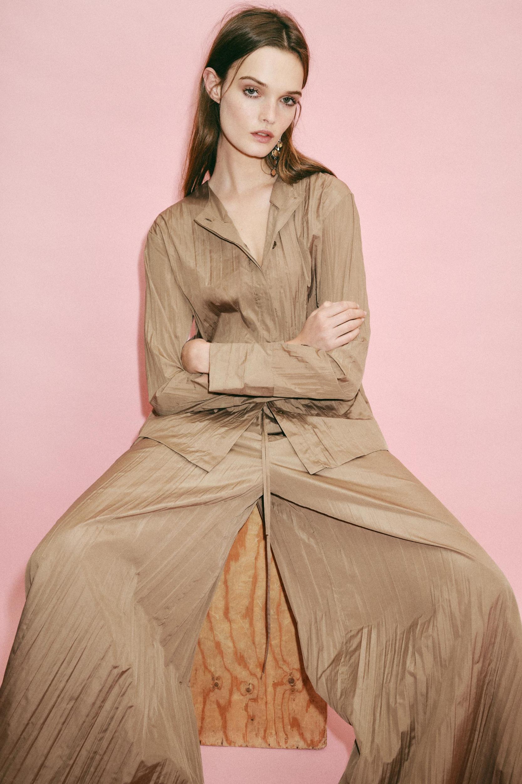 ZW COLLECTION PLEATED PALAZZO PANTS Product Image