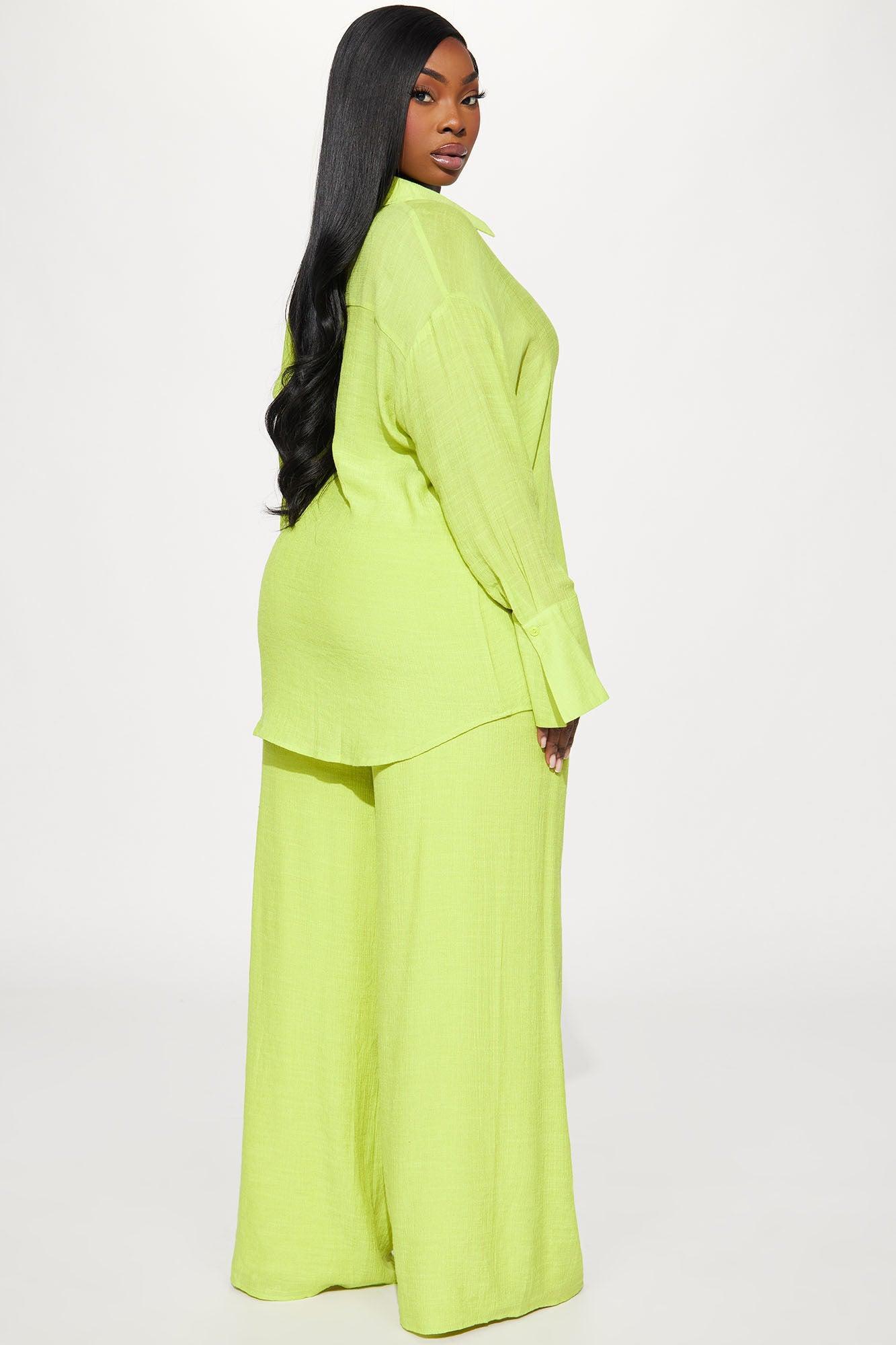 My Moment Gauze Pant Set - Green Product Image